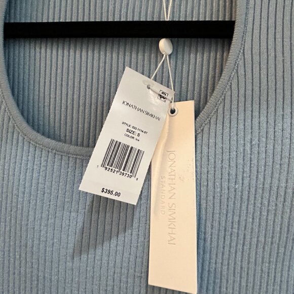 NWT JONATHAN SIMKHAI STANDARD KENNY CUT-OUT RIB KNIT MIDI DRESS - Picture 5 of 8